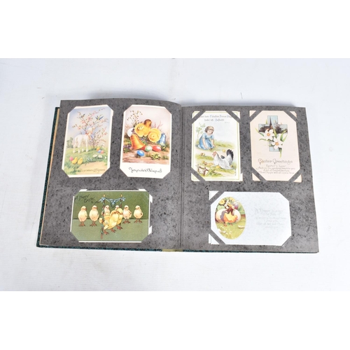 242 - POSTCARDS, three albums containing approximately 590* early 20th century EASTER Postcards (Edwardian... 