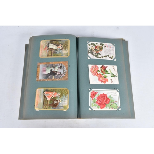 245 - POSTCARDS, one album containing approximately 402* early 20th century BIRTHDAY Postcards (Edwardian ... 