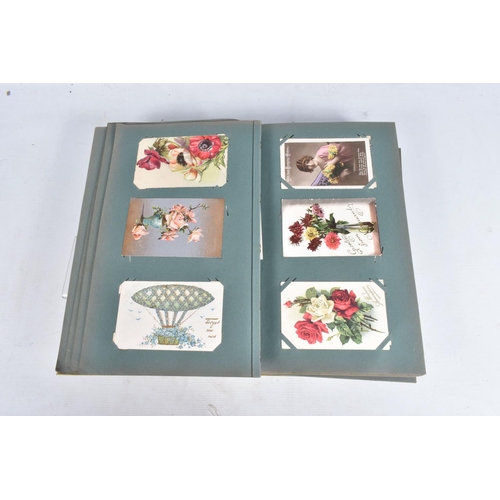 245 - POSTCARDS, one album containing approximately 402* early 20th century BIRTHDAY Postcards (Edwardian ... 