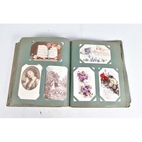 248 - POSTCARDS, three albums containing approximately 469* early 20th century BIRTHDAY and other Postcard... 