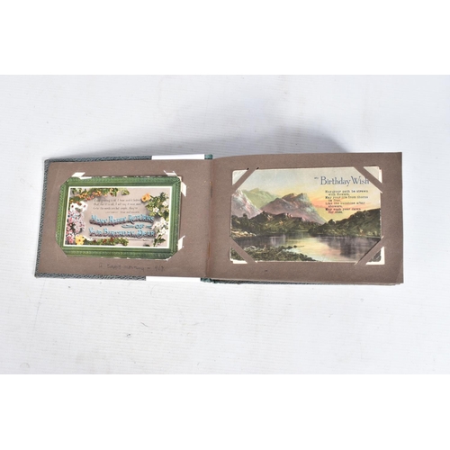 248 - POSTCARDS, three albums containing approximately 469* early 20th century BIRTHDAY and other Postcard... 