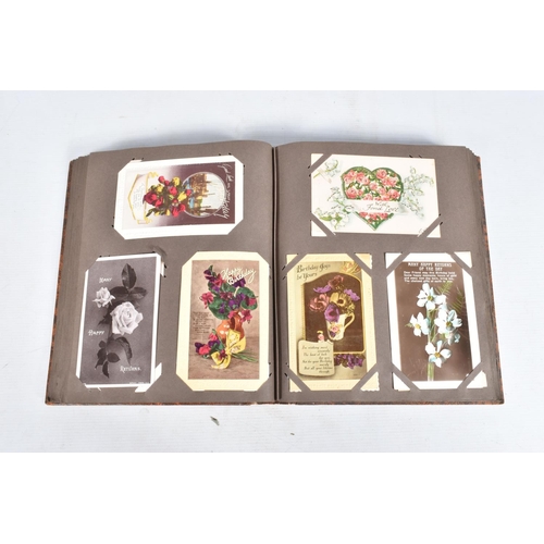 249 - POSTCARDS, two albums containing approximately 502* early 20th century BIRTHDAY /MISCELLANEOUS Postc... 