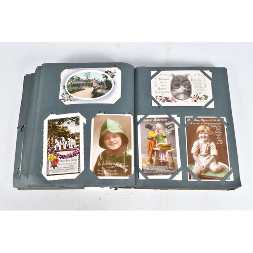 250 - POSTCARDS, two albums containing approximately 550* early 20th century BIRTHDAY Postcards, (Edwardia... 