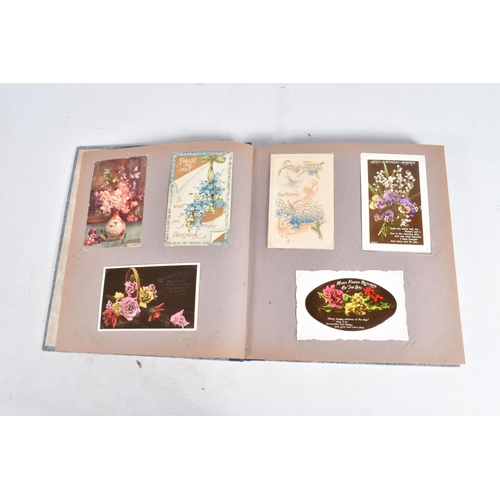 250 - POSTCARDS, two albums containing approximately 550* early 20th century BIRTHDAY Postcards, (Edwardia... 