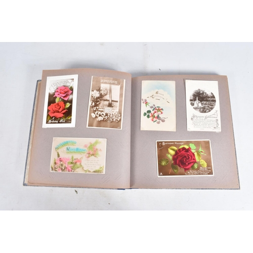 250 - POSTCARDS, two albums containing approximately 550* early 20th century BIRTHDAY Postcards, (Edwardia... 