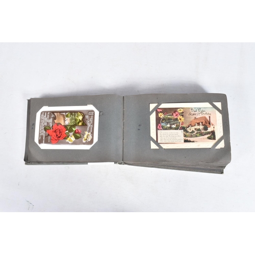 252 - POSTCARDS, five albums containing approximately 391* early -mid 20th century, age related BIRTHDAY P... 