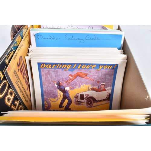 255 - POSTCARDS, one box containing approximately 480 'clean'  reproduction Advertising Postcards featurin... 