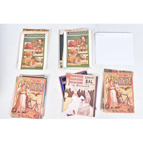 255 - POSTCARDS, one box containing approximately 480 'clean'  reproduction Advertising Postcards featurin... 