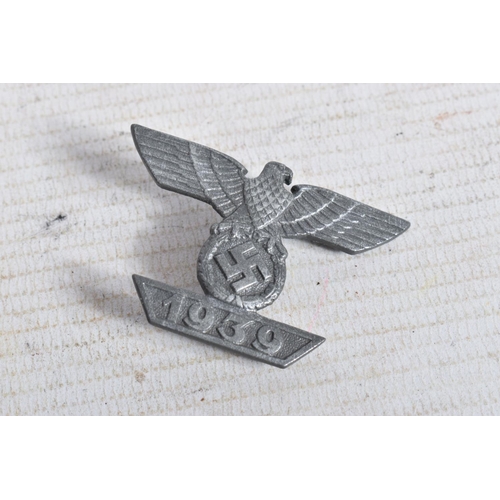 319 - THREE GERMAN THIRD REICH 1939 CLASPS FOR THE IRON CROSS, these clasps were awarded to German Wehrmac... 