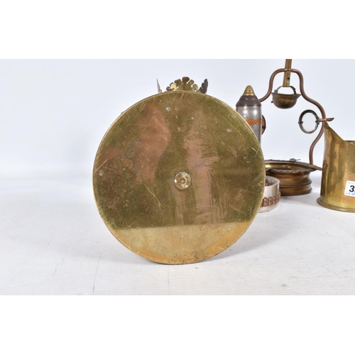 322 - SIX VARIOUS INTERESTING PIECES OF TRENCH ART, these include a 1938 dated wishing well and bucket, th... 