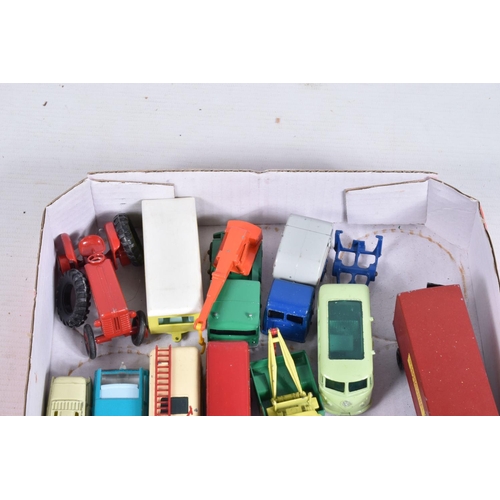 104 - A QUANTITY OF UNBOXED AND ASSORTED MATCHBOX DIECAST VEHICLES, to include Commer T.V. Service Van 'Re... 