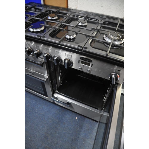 1123 - A RANGEMASTER PROP110NGFSS/C GAS COOKER measuring width 120cm x depth 67cm x height 93cm with digita... 