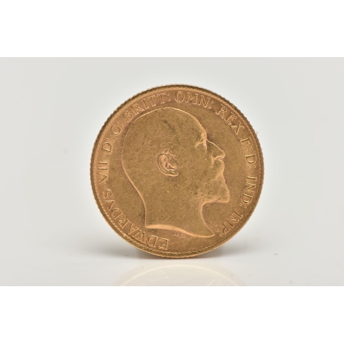 14 - A GOLD HALF SOVEREIGN EDWARD VII 1906, 3.99 grams, 0.916 fine, 19.30mm