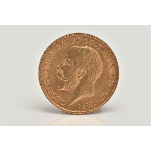 18 - A GOLD HALF SOVEREIGN COIN GEORGE V 1912, 3.99 grams, 0.916 fine, 19.30mm