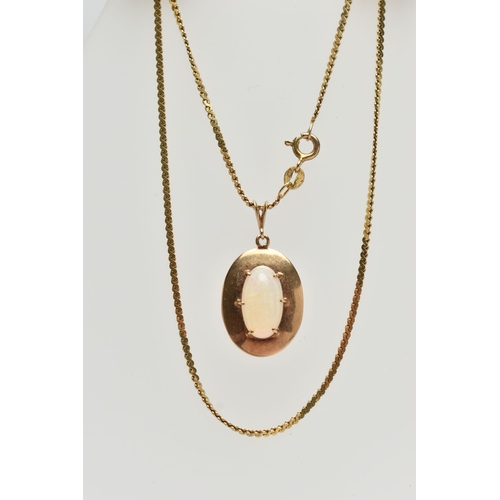 59 - A 9CT GOLD CHAIN NECKLACE AND PENDANT, an S link chain fitted with a spring clasp, approximate lengt... 