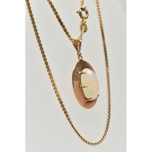 59 - A 9CT GOLD CHAIN NECKLACE AND PENDANT, an S link chain fitted with a spring clasp, approximate lengt... 