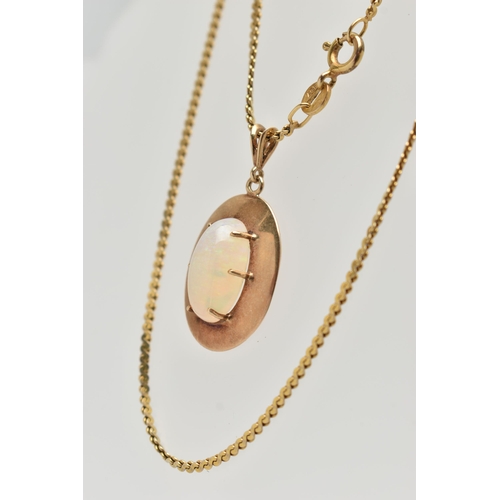 59 - A 9CT GOLD CHAIN NECKLACE AND PENDANT, an S link chain fitted with a spring clasp, approximate lengt... 