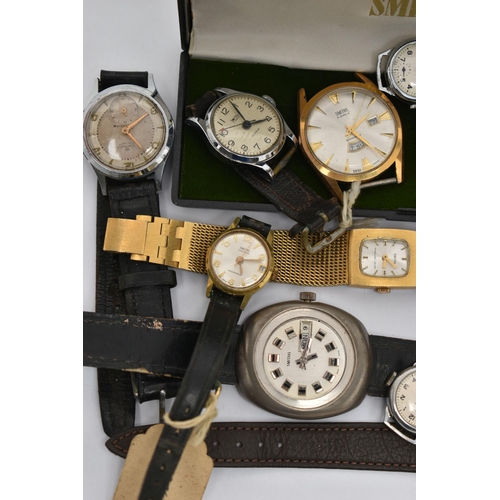 89 - A BOX OF ASSORTED 'SMITHS' WATCHES, to include five 'Smiths' wristwatches, three 'Smiths Empire' wri... 