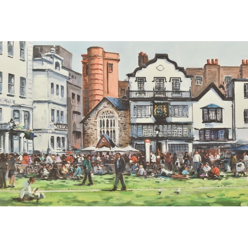 334 - HENDERSON CISZ (BRAZIL 1960) 'LUNCH ON THE GREEN', a signed limited edition print depicting Exeter C... 