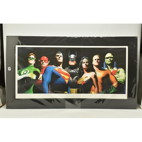 338 - ALEX ROSS FOR DC COMICS (AMERICAN CONTEMPORARY) 'ORIGINAL SEVEN' portraits of Green Lantern, Flash, ... 