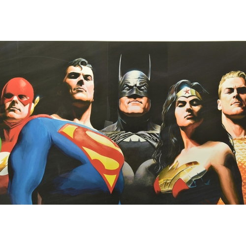 338 - ALEX ROSS FOR DC COMICS (AMERICAN CONTEMPORARY) 'ORIGINAL SEVEN' portraits of Green Lantern, Flash, ... 