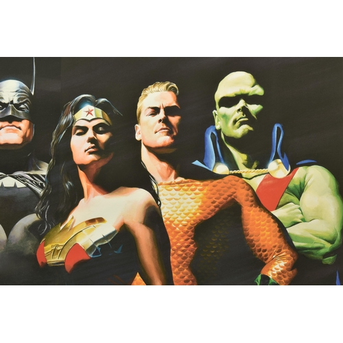 338 - ALEX ROSS FOR DC COMICS (AMERICAN CONTEMPORARY) 'ORIGINAL SEVEN' portraits of Green Lantern, Flash, ... 