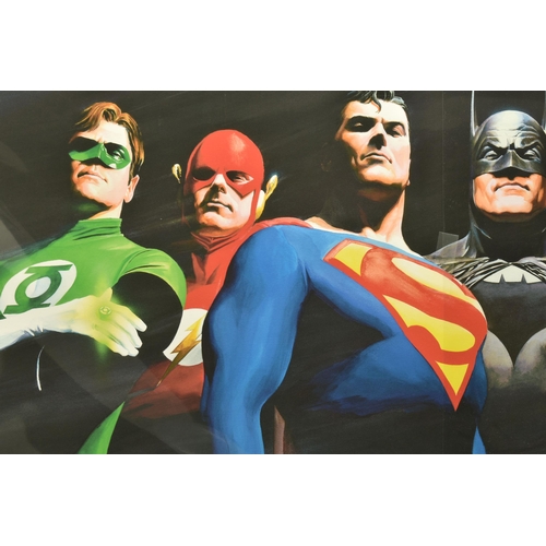 338 - ALEX ROSS FOR DC COMICS (AMERICAN CONTEMPORARY) 'ORIGINAL SEVEN' portraits of Green Lantern, Flash, ... 