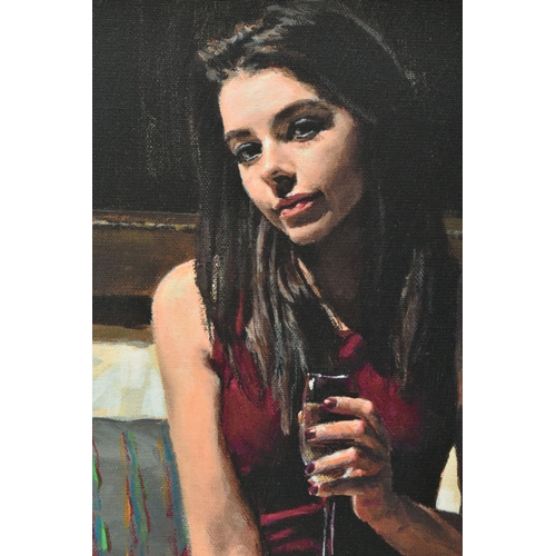 354 - FABIAN PEREZ (ARGENTINA 1967) 'BELLA', a signed limited edition portrait of a female figure sitting ... 