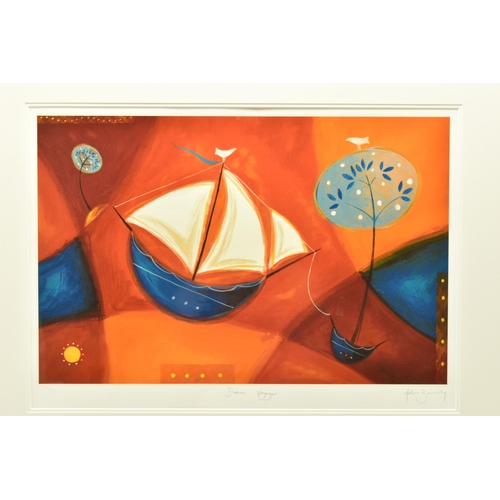 356 - ADAM BARSBY (BRITISH 1969) 'DREAM VOYAGER',  a signed limited edition print depicting a stylised boa... 