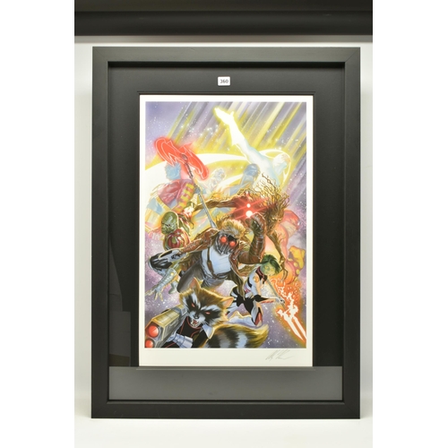 360 - ALEX ROSS FOR DC COMICS (AMERICAN CONTEMPORARY) 'GUARDIANS OF THE GALAXY', a signed limited edition ... 