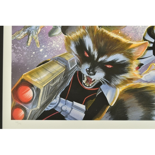 360 - ALEX ROSS FOR DC COMICS (AMERICAN CONTEMPORARY) 'GUARDIANS OF THE GALAXY', a signed limited edition ... 