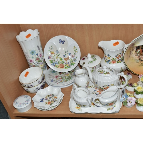 380 - A GROUP OF CERAMICS, to include assorted Aynsley Cottage Garden tea and gift wares, an Aynsley Wild ... 