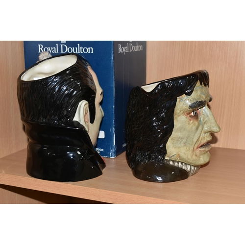 386 - TWO ROYAL DOULTON CHARACTER JUGS, comprising a boxed 1997 character jug of the year 'Count Dracula' ... 