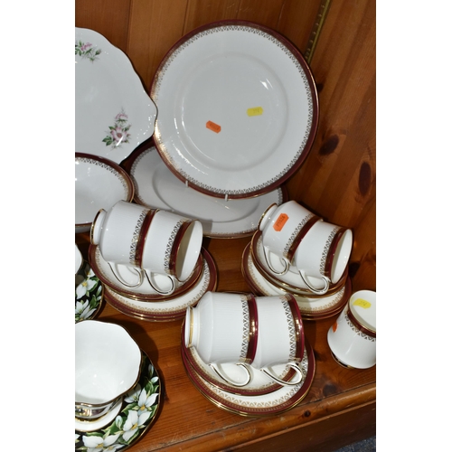 394 - A GROUP OF ASSORTED TEAWARE,  comprising two Royal Albert 'Provincial Flowers' pattern tea cups and ... 