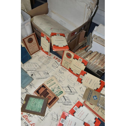 475 - TWO BOXES OF MAPS AND RAILWAY INTEREST EPHEMERA, a quantity of mainly UK Ordnance Survey maps in fol... 