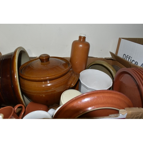 507 - SIX BOXES OF ASSORTED CERAMICS ETC, to include dinner wares, studio pottery and ornaments etc,  to i... 