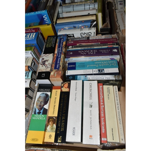 508 - FIVE BOXES OF ASSORTED 20TH CENTURY BOOKS, subjects include polar exploration, art history, general ... 