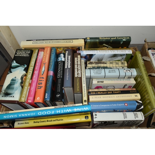 508 - FIVE BOXES OF ASSORTED 20TH CENTURY BOOKS, subjects include polar exploration, art history, general ... 