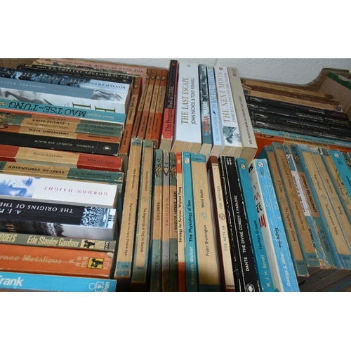 516 - SIX BOXES OF ASSORTED 20TH CENTURY BOOKS, a number of books are written in German including a copy o... 