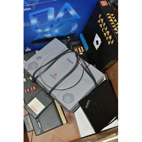 517 - RARE VIDEO GAME CONSOLE, PLAYSTATION AND OTHER GAMING ITEMS, includes a PlayStation console (inside ... 