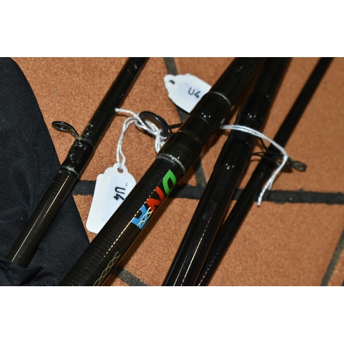 520 - FISHING RODS, comprising a DNA feeder 12 foot, carbon strong 3.6m carp med/heavy with one tip, toget... 