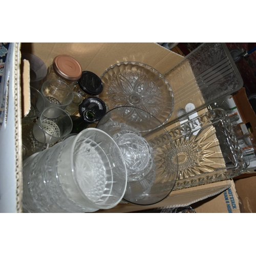 531 - FIVE BOXES AND LOOSE GLASS WARES, to include a boxed set of six RCR Royal Crystal Rock crystal foote... 