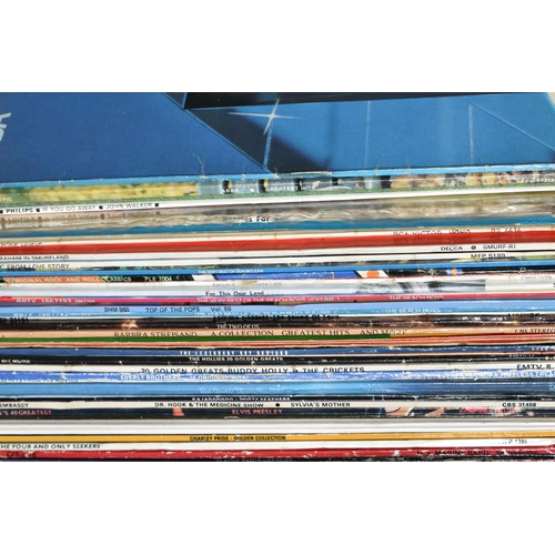 537 - A BOX CONTAINING OVER FORTY LPs including a 1st pressing of Beatles for Sale (G/G), If You Go Away b... 