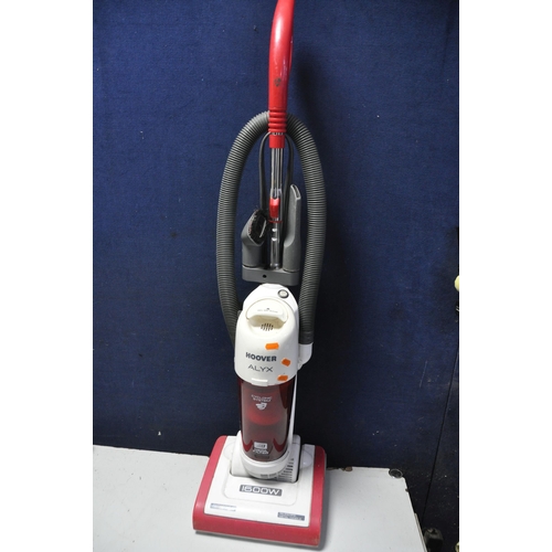 1053 - A DYSON DC07 UPRIGHT VACUUM (PAT pass and working), along with a Hoover JC3165 upright vacuum (PAT f... 