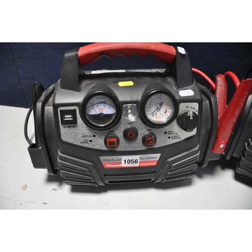 1056 - A PAIR OF POWERSTATION PSX1104CE JUMPSTARTER AND TYRE INFLATORS (both UNTESTED)