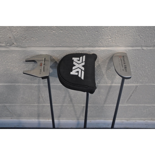 1063 - A SELECTION OF PUTTERS to include an Odyssey White Hot XG No7Cs putter, Odyssey White Hot No5 putter... 