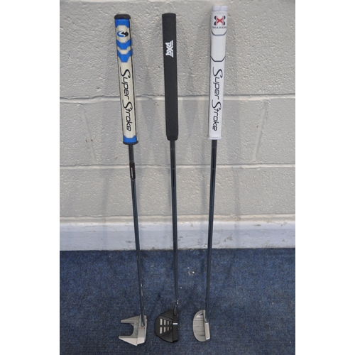 1063 - A SELECTION OF PUTTERS to include an Odyssey White Hot XG No7Cs putter, Odyssey White Hot No5 putter... 