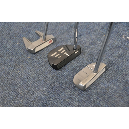 1063 - A SELECTION OF PUTTERS to include an Odyssey White Hot XG No7Cs putter, Odyssey White Hot No5 putter... 