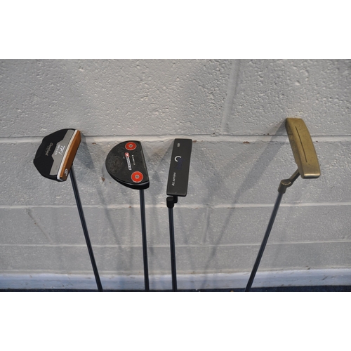 1064 - A SELECTION OF PUTTERS to include an Odyssey O-works R-LINE CS putter, Cleveland golf TFI mezzo 2135... 