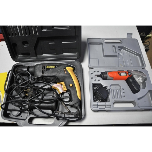 1072 - A MCKELLER MCKM13 DRILL in original case along with a Black and Decker KC9036 cordless driver with c... 